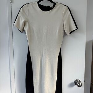 Wilfred dress white and black